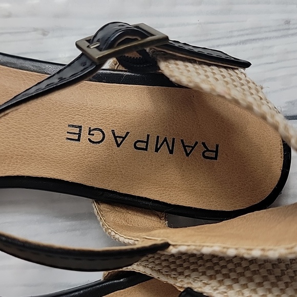 Rampage Corrinna Black and Cream Pointy Toe Flats Womens Size 6M - Picture 6 of 9